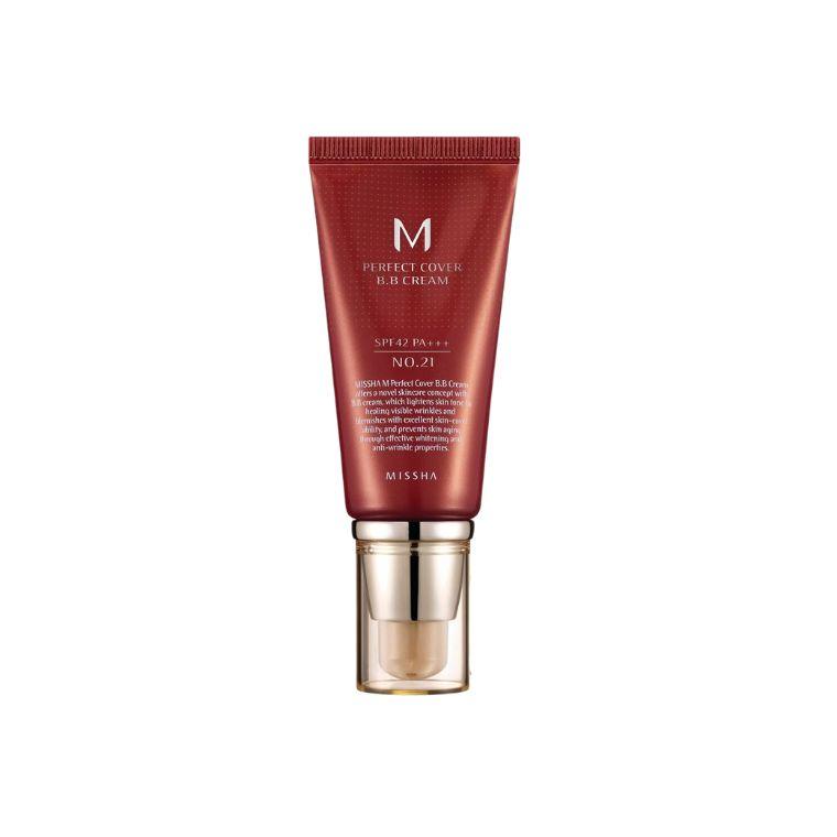 m14RrvxLNE9cycj4PxKeHB7pu5MrBBdTc8BaVtZG.jpg Missha Perfect Cover BB Cream #21 SPF 42 PA+++(50ml) - Image 1