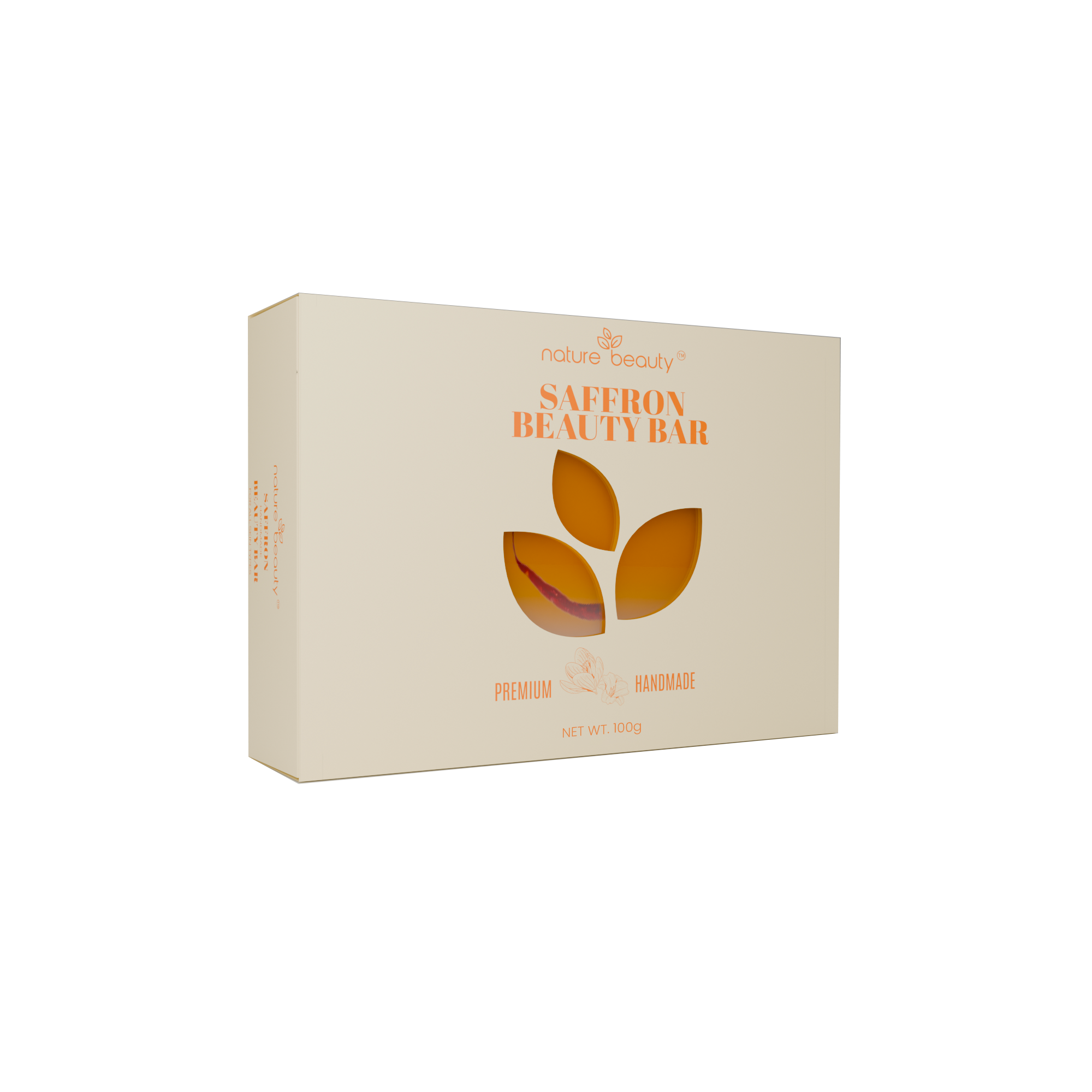 Nature Beauty Hand-made Beauty Bar Saffron 100g Nature Beauty Hand-made Beauty Bar Saffron 100g